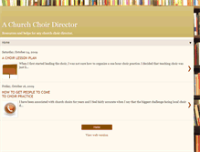 Tablet Screenshot of churchchoirdirector.blogspot.com