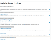 Tablet Screenshot of divinelyguidedholdings.blogspot.com