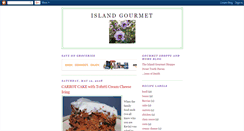 Desktop Screenshot of islandgourmet.blogspot.com