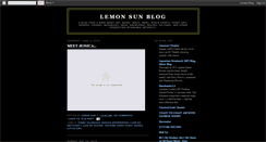 Desktop Screenshot of lemonsunblog.blogspot.com