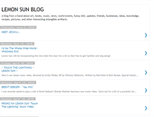 Tablet Screenshot of lemonsunblog.blogspot.com