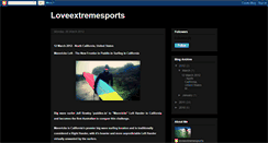 Desktop Screenshot of loveextremesports.blogspot.com