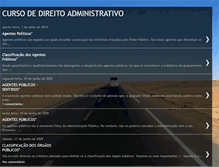 Tablet Screenshot of estudosdedireitoadministrativo.blogspot.com