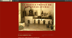 Desktop Screenshot of boticatriole.blogspot.com