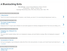 Tablet Screenshot of bluestockingyarns.blogspot.com