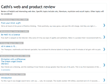 Tablet Screenshot of cathe-reviews.blogspot.com