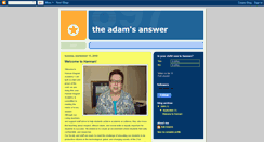 Desktop Screenshot of adamsanswer.blogspot.com