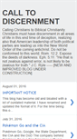 Mobile Screenshot of calltodiscernment.blogspot.com