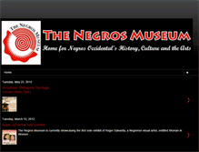 Tablet Screenshot of negrosmuseum.blogspot.com