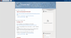 Desktop Screenshot of fredrikwall.blogspot.com