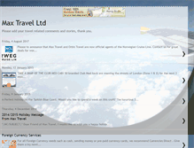 Tablet Screenshot of maxtravelltd.blogspot.com