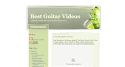 Desktop Screenshot of best-guitar-videos.blogspot.com