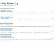 Tablet Screenshot of familyresearchlog.blogspot.com