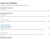 Tablet Screenshot of faizahminfadhlillah.blogspot.com