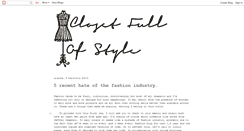 Desktop Screenshot of closetfullofstyle.blogspot.com