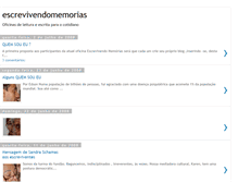 Tablet Screenshot of escrevivendomemorias.blogspot.com