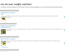 Tablet Screenshot of mavieavecweightwatchers.blogspot.com