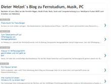 Tablet Screenshot of dieter-welzel.blogspot.com