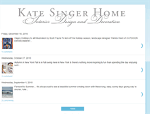 Tablet Screenshot of katesingerhome.blogspot.com