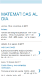 Mobile Screenshot of matematicasaldia2011.blogspot.com