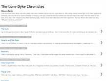 Tablet Screenshot of lonedykechronicles.blogspot.com