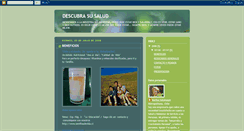 Desktop Screenshot of descubrasusalud.blogspot.com
