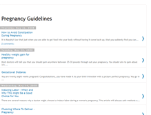 Tablet Screenshot of pregnancyguidelines.blogspot.com