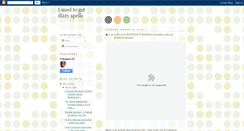 Desktop Screenshot of iusedtogetdizzyspells.blogspot.com