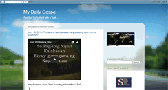 Desktop Screenshot of mydailygospel.blogspot.com