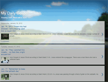 Tablet Screenshot of mydailygospel.blogspot.com