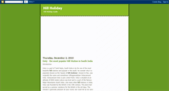 Desktop Screenshot of hill-holiday.blogspot.com