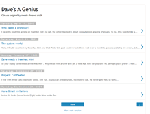 Tablet Screenshot of davesagenius.blogspot.com