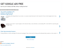 Tablet Screenshot of get-googleads-free-site.blogspot.com