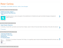 Tablet Screenshot of petercorless.blogspot.com