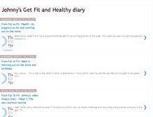 Tablet Screenshot of johnnysfitnessdiary.blogspot.com