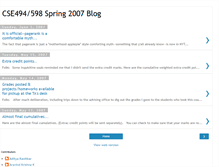 Tablet Screenshot of cse494-598-s07.blogspot.com