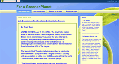 Desktop Screenshot of for-a-greener-planet.blogspot.com