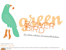 Tablet Screenshot of greenbowerbird.blogspot.com