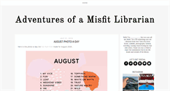 Desktop Screenshot of misfitlibrariansadventures.blogspot.com