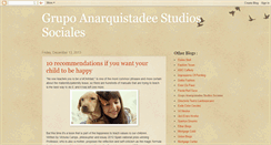 Desktop Screenshot of grupoanarquistadeestudiossociales.blogspot.com