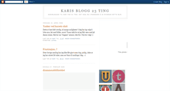 Desktop Screenshot of karisblogg23ting.blogspot.com