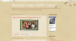 Desktop Screenshot of muskokalakeslibrary.blogspot.com