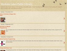 Tablet Screenshot of muskokalakeslibrary.blogspot.com
