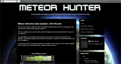 Desktop Screenshot of meteorhunter.blogspot.com