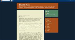 Desktop Screenshot of disabilityrants.blogspot.com