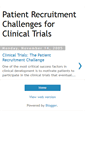 Mobile Screenshot of patientrecruitmentclinicaltrials.blogspot.com