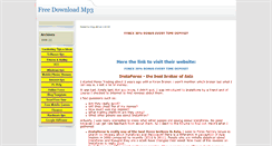 Desktop Screenshot of mp3-download-2u.blogspot.com