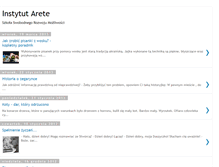 Tablet Screenshot of instytutarete.blogspot.com