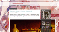 Desktop Screenshot of cousinesinrome.blogspot.com