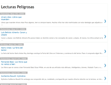 Tablet Screenshot of lecturaspeligrosas.blogspot.com